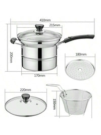 4pcs Non Stick Chip Pan Deep Fat Fryer (Code 3)