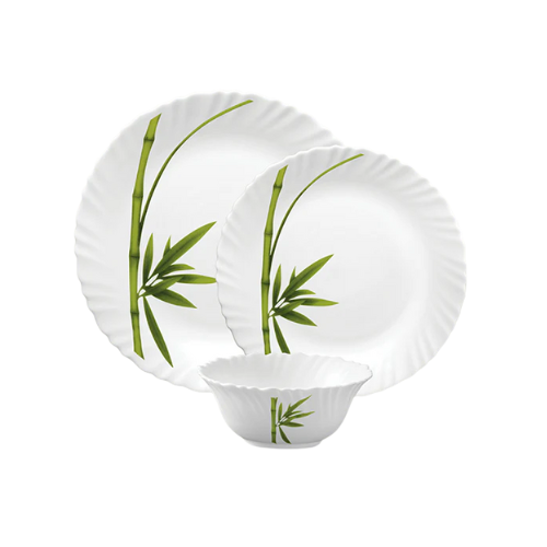Dinner 12 Pieces Set - FLUTED GREEN