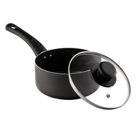 15 cm Non-Stick Sauce Pan & Glass Lid (Sapphire) 5015826000443