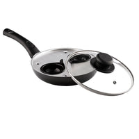 18cm 2 Cup Egg Poaching Pan & Lid (Sapphire) 5015826000627