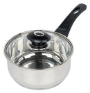 18 cm Stainless Steel Sauce Pan & Tempered Glass Lid (Supreme Vision) 5015826025187
