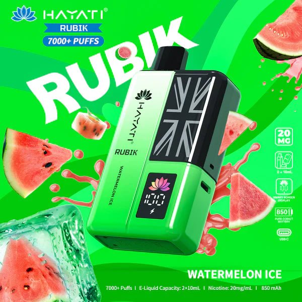 Buy 2 HAYATI RUBIK 7000 Puffs Prefilled Pod Kit