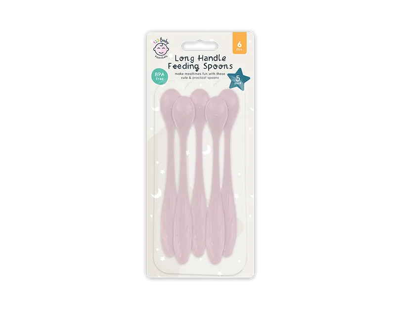 Long Handle Feeding Spoon 5 Pack   (5056170364867)