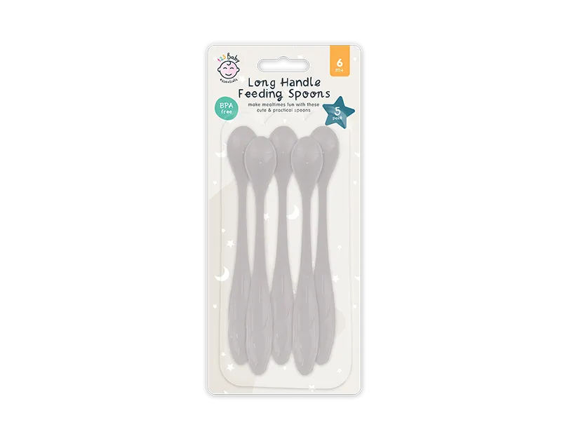 Long Handle Feeding Spoon 5 Pack   (5056170364867)