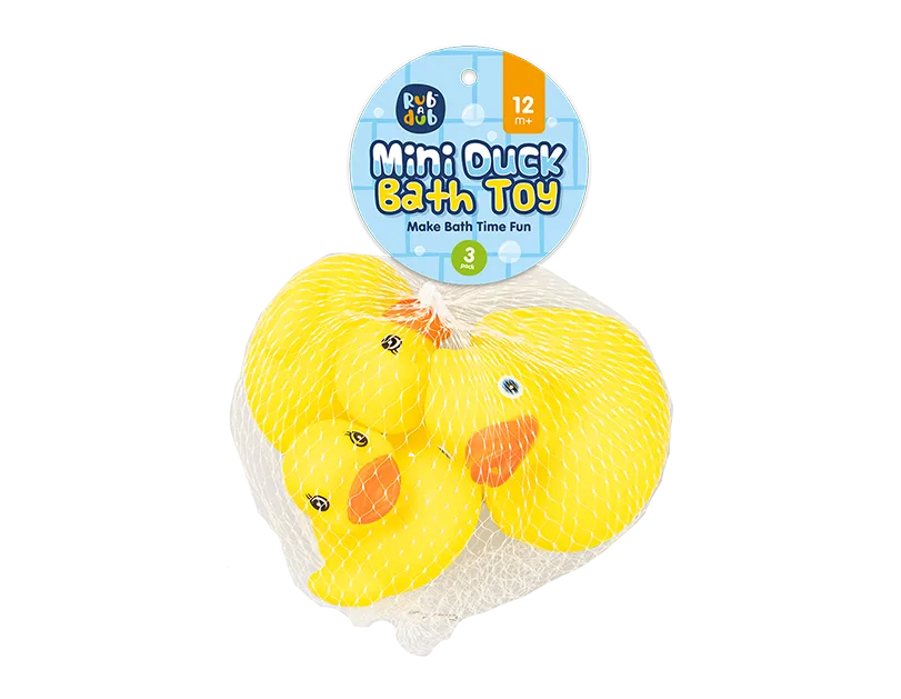 Mini Duck Bath Toy 3 Pack   (5056170365062)
