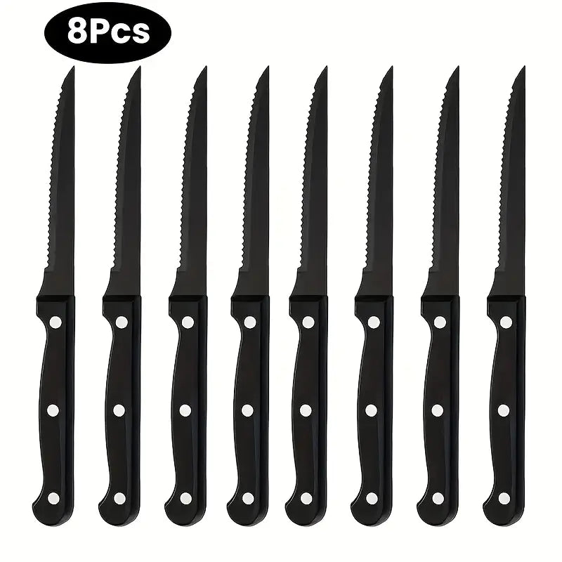 8pcs Western Cutlery - Black
