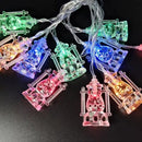 Multicolor 1.5m 10 LED Lights Ramadan Lantern String Lights (Code:66)