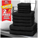 10pcs Premium Egyptian Cotton Towel Set