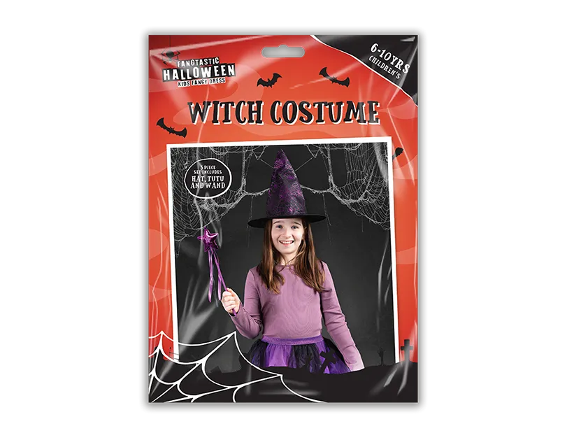 Children's Witch Costume 6-10yrs    (5056283884054)