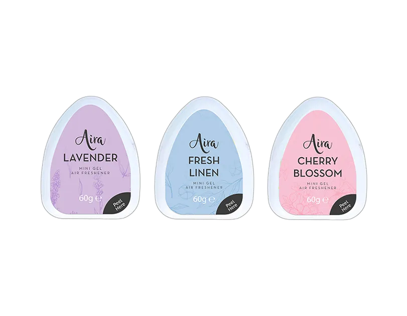 Mini Gel Air Freshener 3pack   (5056170353526)