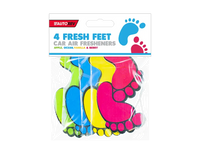 Fresh Feet Car Air Fresheners 4pack   (5056170305242)