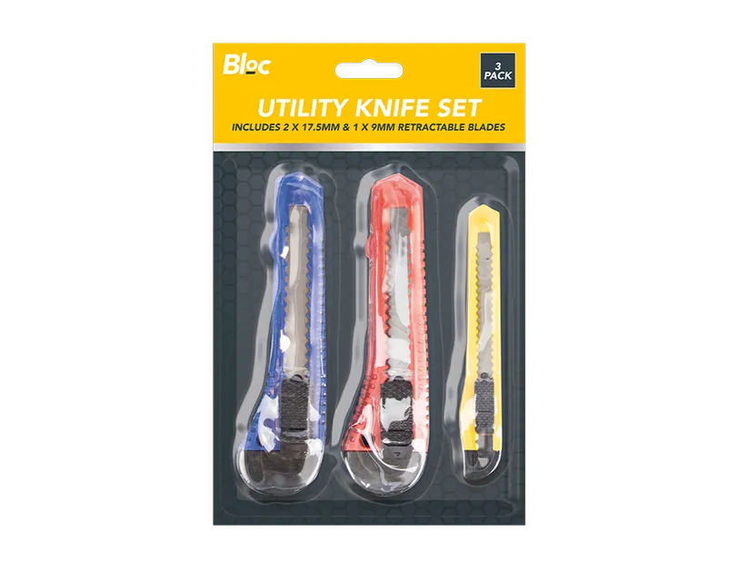 Utility Knife Set 3 pack   (5056170359511)