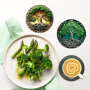 8pcs Wooden Coasters Set