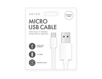 Micro to USB White Cable 1M   (5056170359627)