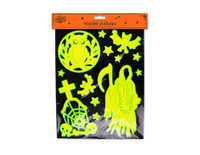 Glow In The Dark Halloween Window Stickers   (5056170309035)