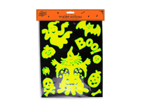 Glow In The Dark Halloween Window Stickers   (5056170309035)