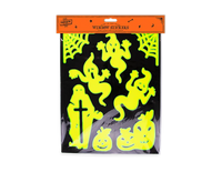 Glow In The Dark Halloween Window Stickers   (5056170309035)