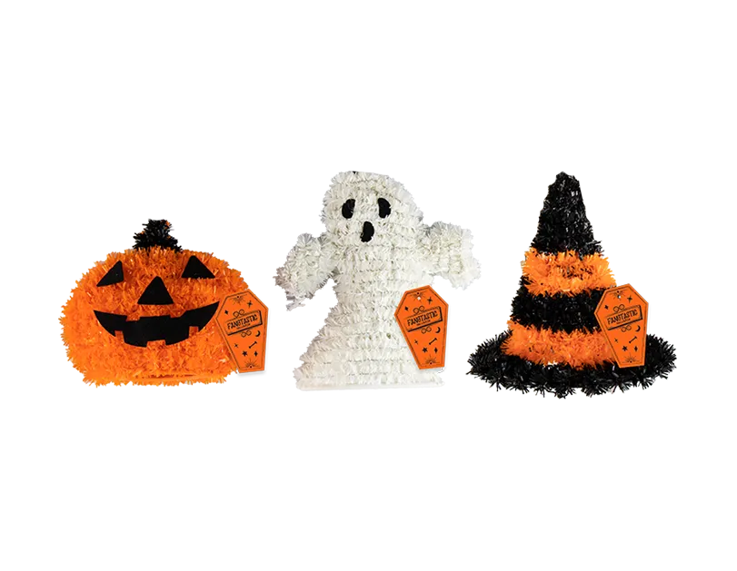 Halloween Tinsel Table Decoration   (5056170309172)
