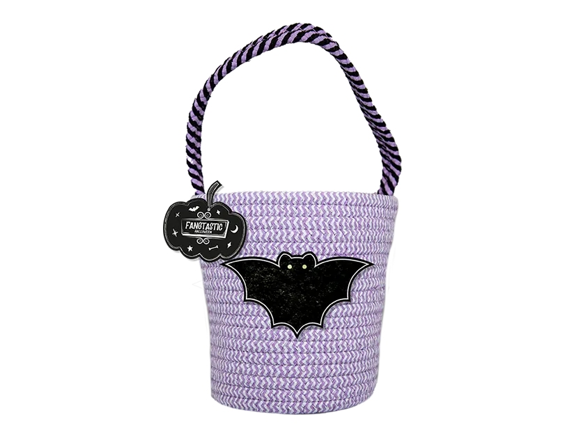 Halloween Character Woven Bucket Bag   (5063436120105)