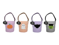 Halloween Character Woven Bucket Bag   (5063436120105)