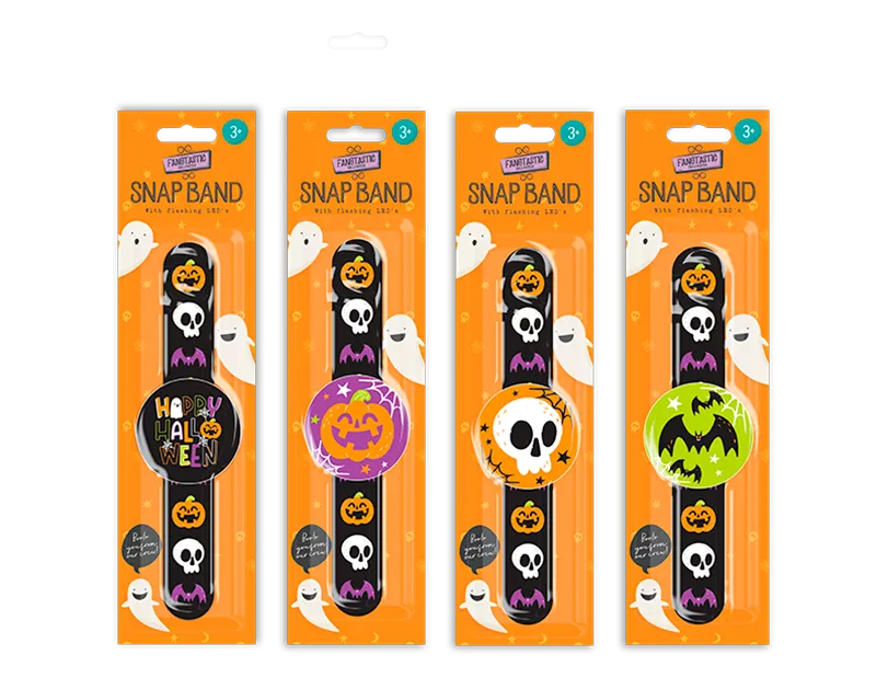 Halloween Flashing LED Snap Band    (5056170336826)
