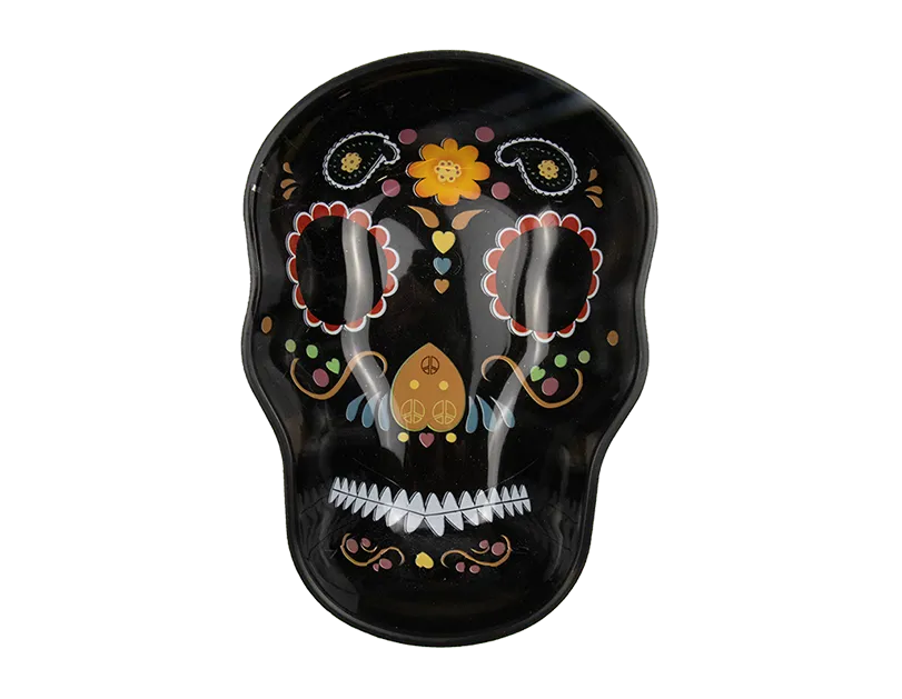 Halloween Sugar Skull Plate   (5056170338158)