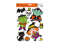 Halloween Glitter Window Stickers   (5056170338523)