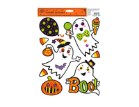 Halloween Glitter Window Stickers   (5056170338523)