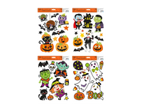 Halloween Glitter Window Stickers   (5056170338523)
