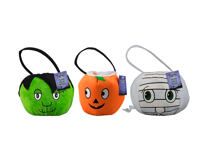 Character Plush Treat Bucket 14x18cm   (5056283853791)