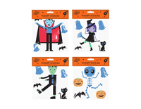 Halloween Character Window Stickers 19cm   (5056170354189)