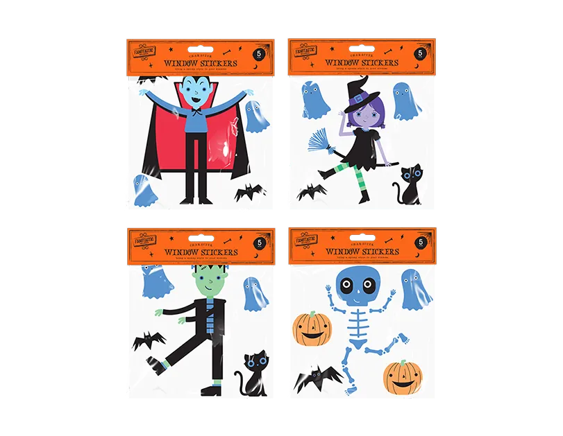 Halloween Character Window Stickers 19cm   (5056170354189)