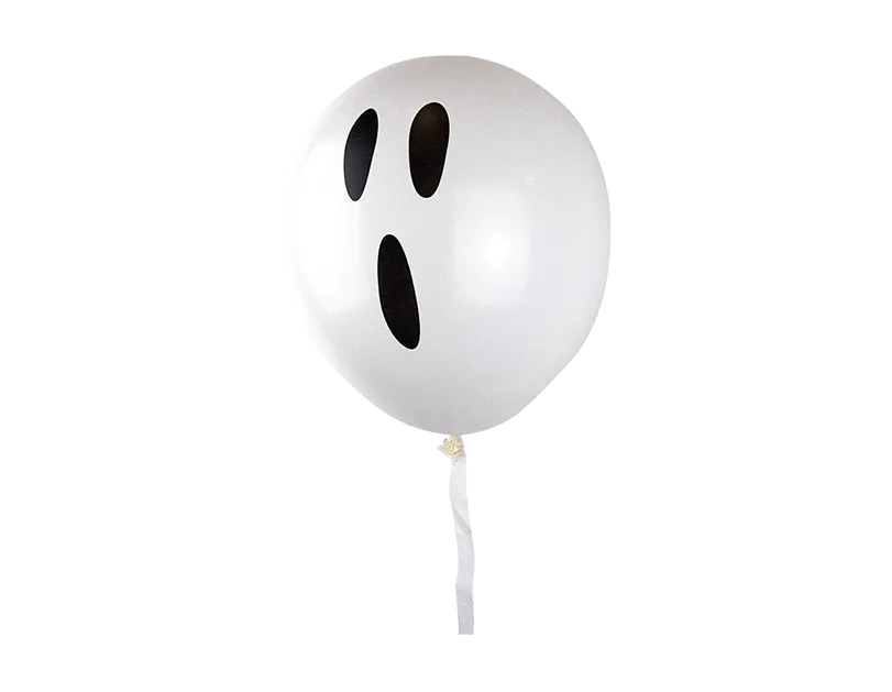 12" Ghost Streamer Balloons 10 pack   (5056170354219)