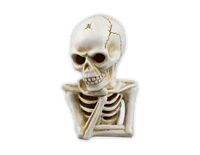 Halloween Skeleton Decoration 18cm    (5056283854866)
