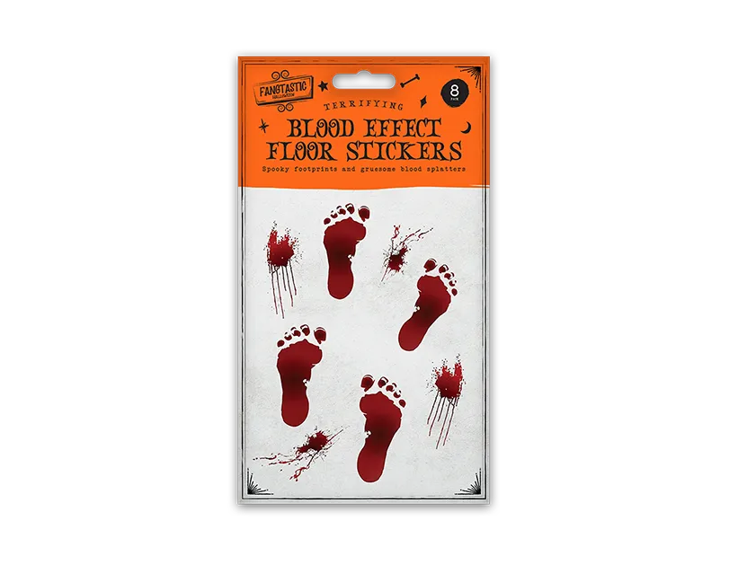 Halloween Footprint Floor Stickers - 8 Pack   (5056170368735)