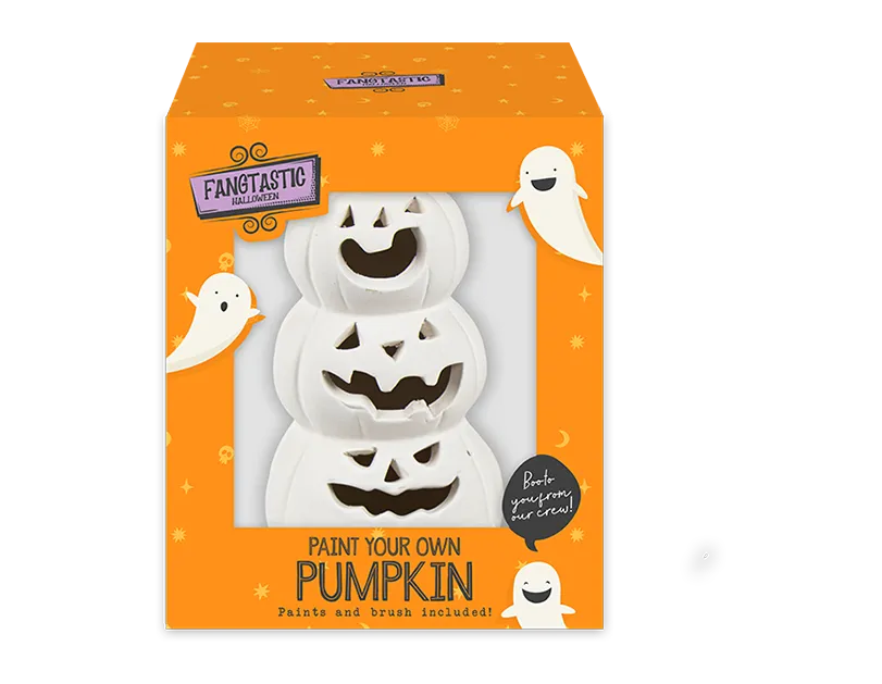 Halloween Paint Your Own Pumpkin Decoration - 9 Pieces (5056283868986)