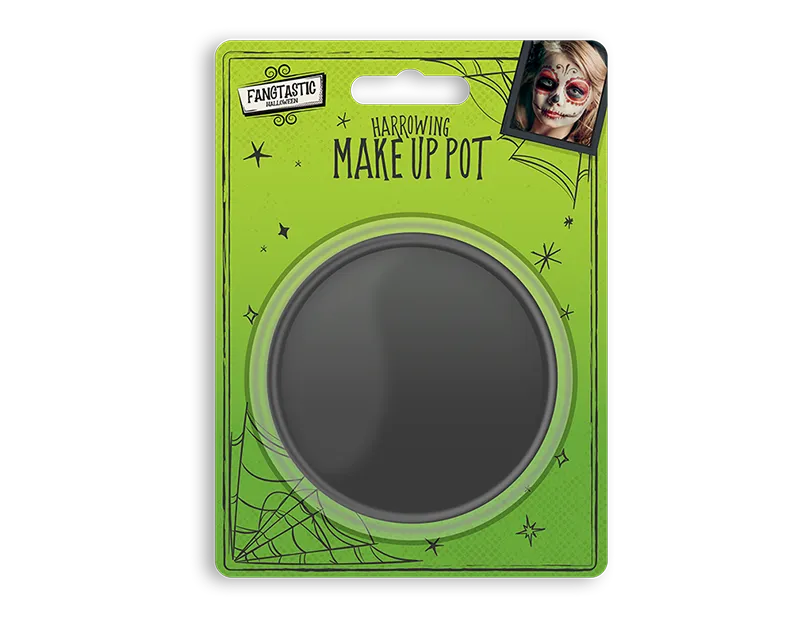 Halloween Face Paint Pot 16g - Black  (5056170382687)
