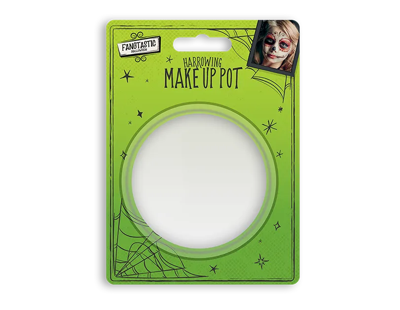 Halloween Face Paint Pot 16g - White  (5056170382687)