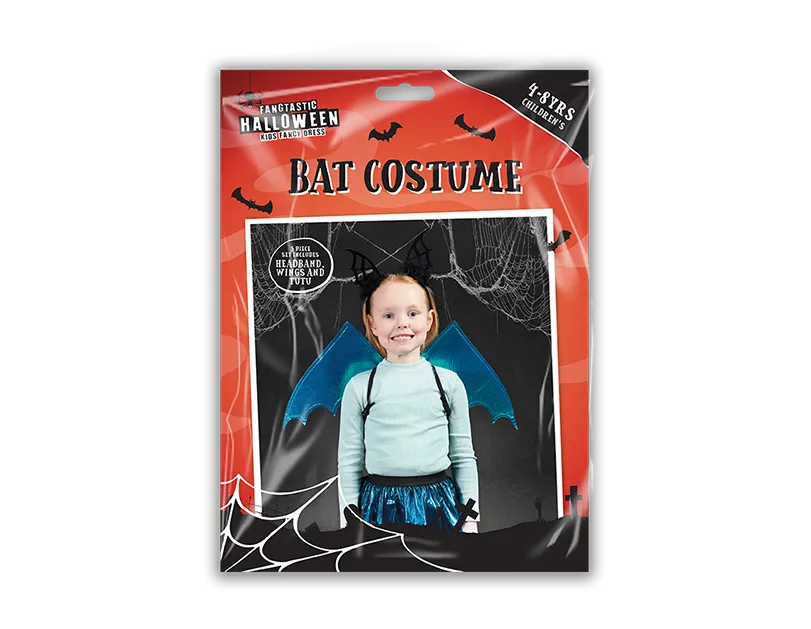 Children's Bat Costume 4-8yrs    (5056283884030)