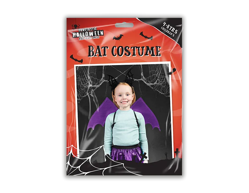Children's Bat Costume 4-8yrs    (5056283884030)