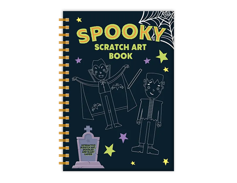 Spooky Halloween Scratch Art Book CDU   (5056283884122)