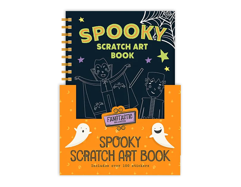 Spooky Halloween Scratch Art Book CDU   (5056283884122)