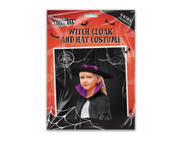 Children's Witch Cloak & Hat Costume    (5056283884139)