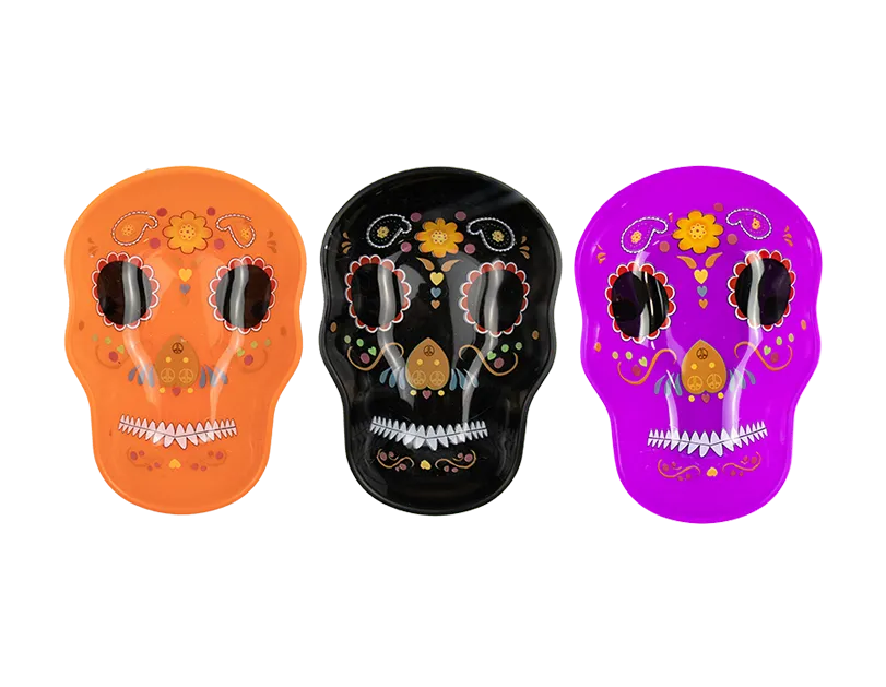 Halloween Sugar Skull Plate   (5056170338158)