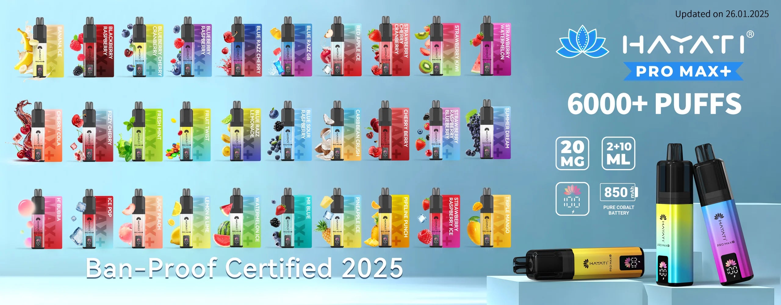 TWO Hayati PRO MaxPlus 6000 Prefilled Pod Kit