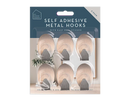 Metal Self-Adhesive Hooks 6pack   (5056170337458)