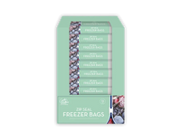 Slide Zip Freezer Bags 12 pack CDU   (5063435114358)