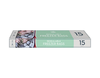 Resealable Freezer Bags 15 pack CDU   (5063435114365)