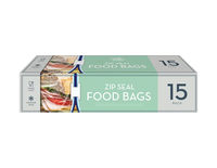 Slide Zip Food Bags 15 pack CDU   (5063435114372)