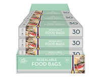 Resealable Food Bags 30 pack CDU   (5063435114389)
